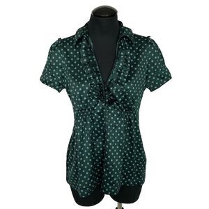 Banana Republic Satin Polka Dot Blouse - Women’s 4